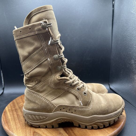 Belleville C320 Combat Boots Men Size 4.0 R Coyote Brown Suede Leather Lace Up - Picture 3 of 10